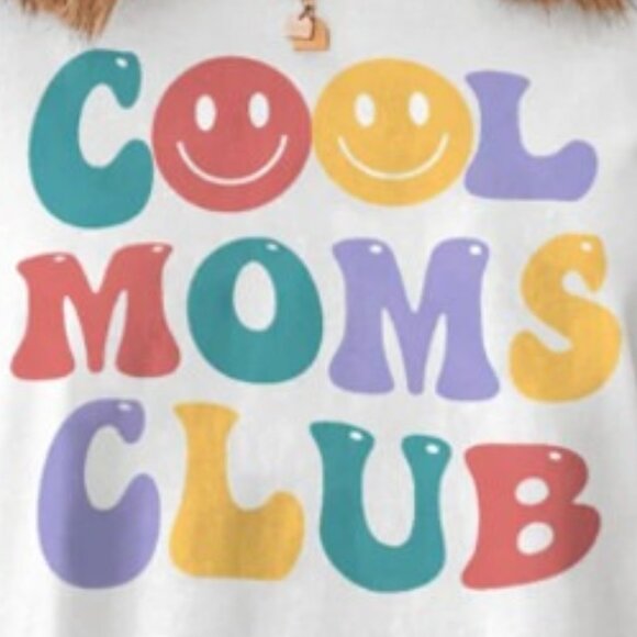 Cool Moms Club Funny Meme Gift For Mom Birthday Fan Gift Graphic T-shirt 81 - Picture 2 of 5